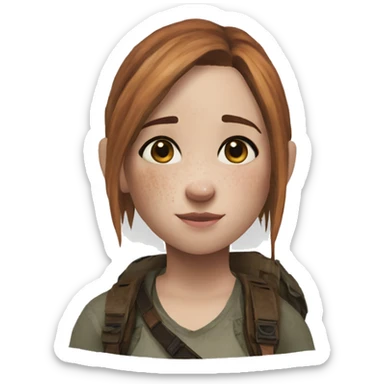 Ellie the last of us Little bit dezoom sticker