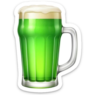 A pint of green beer for St. Patty’s Day  sticker