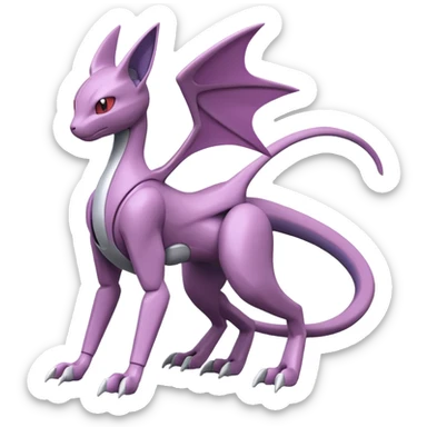 Heliolisk-Vikavolt--Mewtwo-Cyclizar-Genesect-Pokémon, full body sticker