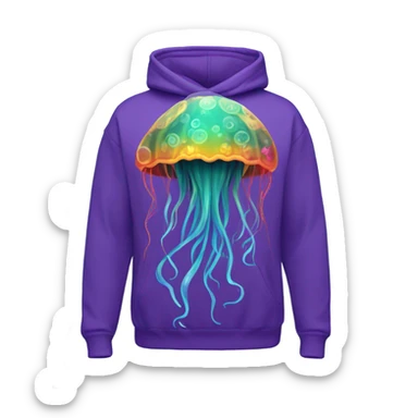 Jellyfish hoodie  sticker