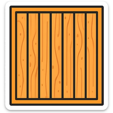 wooden acoustic panel, vertical slats, natural wood color, clean look sticker