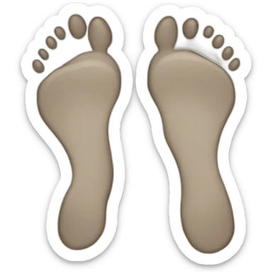 human footprints sticker
