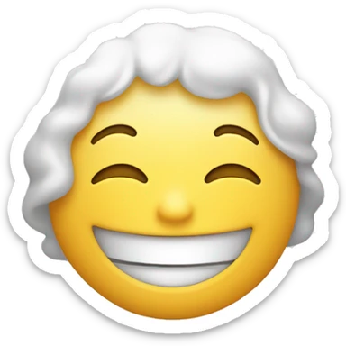 Face blushing but smile ecstatic  sticker