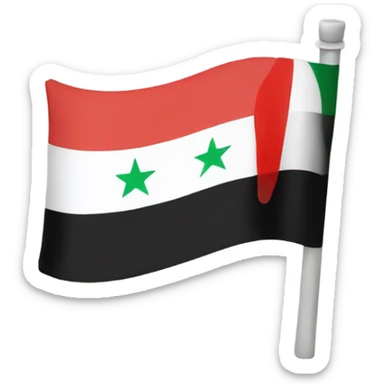Syrian new flag sticker