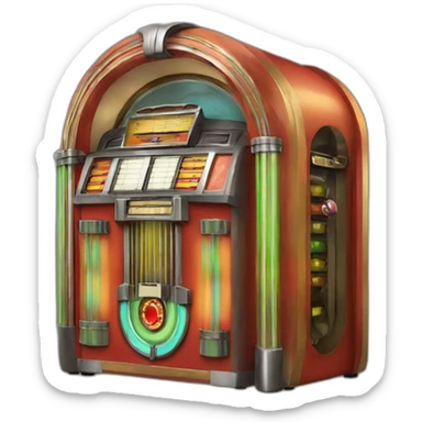 jukebox-flat sticker