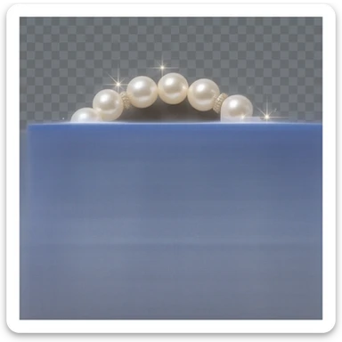 girly sparkling pearl bracelet, no background sticker