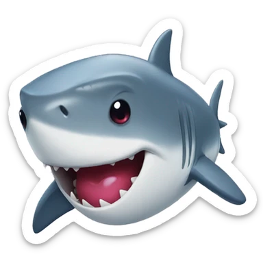 Shark with heart ❤️ eyes sticker