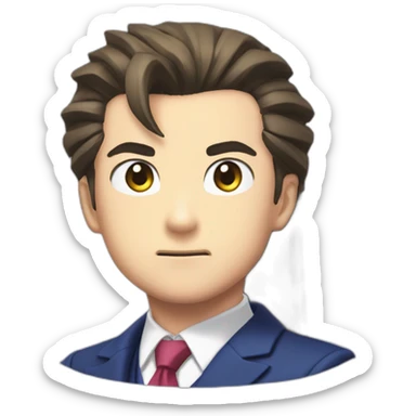 Phoenix Wright Ace Attorney sticker