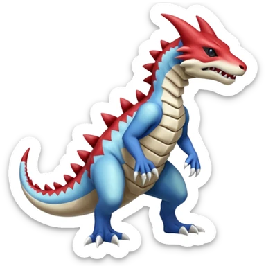 Shiny Koraidon-Marowak-Gabite-Fakémon-hybrid-creature (full body)  sticker