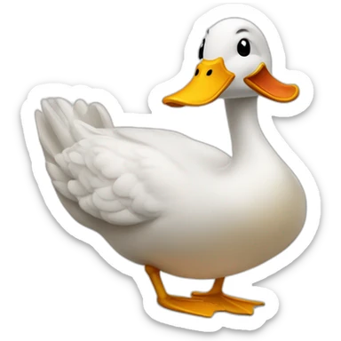 Un canard qui danse sticker