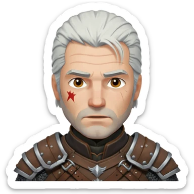 Geralt-of-Rivia from the movie  sticker