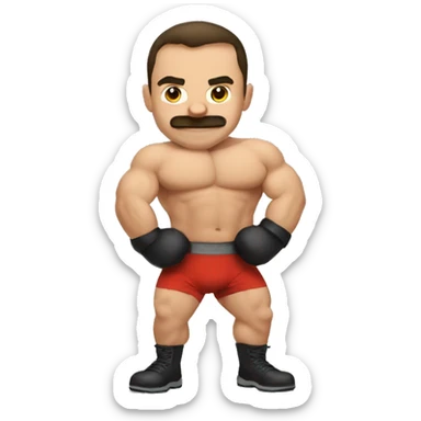 squat strongman sticker