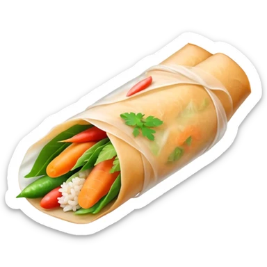 One Thai uncooked spring roll sticker