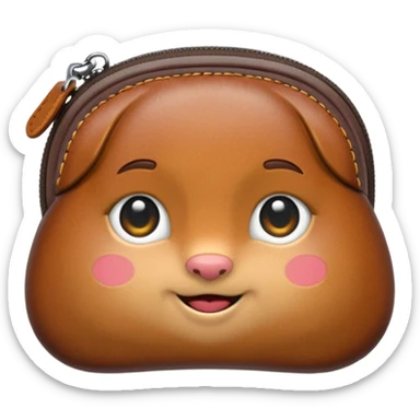 Coin purse – small  zipper or clasp. sticker