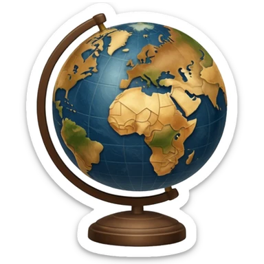 Geography sticker