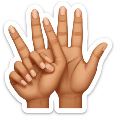 Des mains qui fait le numéro 40 avec c’est doigts  sticker