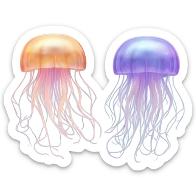 Jellyfish jealous sticker