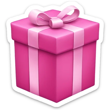 Pink presents sticker