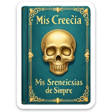 just only a book with the name "mis creencias de siempre"  sticker