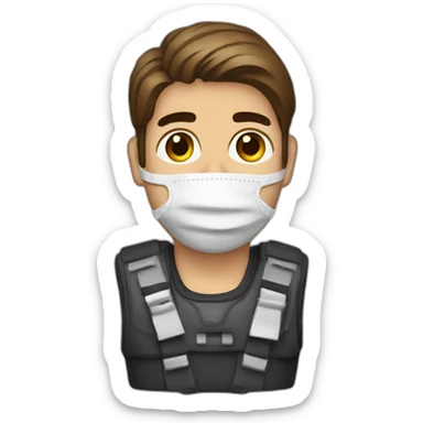 Christopher moltisanti with a neck brace sticker