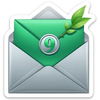 calendar icon with an envelope in front of it, featuring a prominent green checkmark, representing a successfully sent calendar invite sticker