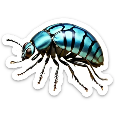 Apvalus buteliukas iš storo, skaidraus stiklo, mažas kamštelis. Skystis #00d9ff sumaišytas su vos matomu žalsvu #00ff99 atspalviu. Skystyje daugiau švytinčių burbuliukų, keli sidabriniai šerpetėliai, ledukai.

 sticker