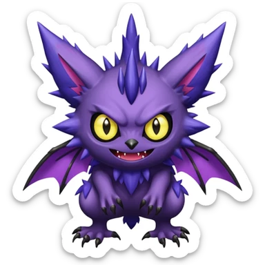 Venonat-Sableye-Noibat-fusion, full body sticker