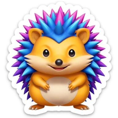 Hedgehog Fakémon-Pokémon-fusion sticker