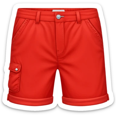 capri short red sticker