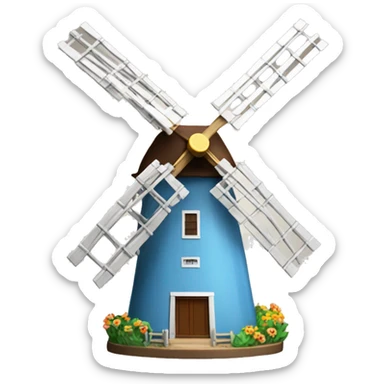 Windmill toy sticker