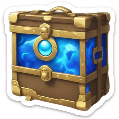 Pokemon Game LootCase Color Blue Fire Flame Rich Treasure Legendary Epic Pokeballs and Pokemons Inside this have Shiny Glow sticker