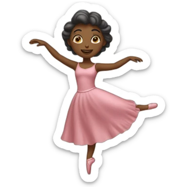 femme avec balet en tenu de ménage sticker