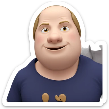 smiling boy in jacket sticker