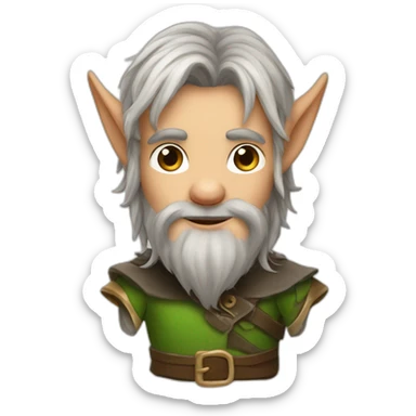 Elfe chevauchant un sanglier sticker