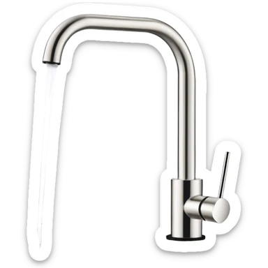 “A slim countertop direct-flow water purifier without water tank, minimal white design with a single faucet, standing on a kitchen counter, soft lighting, modern style” sticker