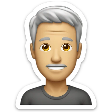 Hombre con cuerpo de cohete despegando sticker