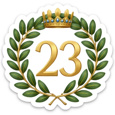 The number that took 23 place was decorated with an imperial laurel wreath sticker
