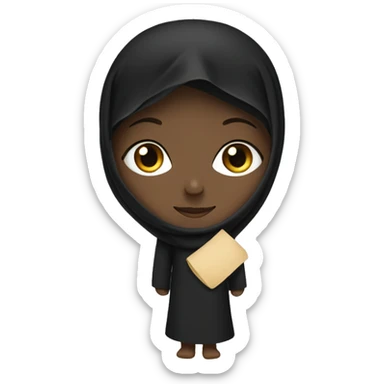 A niqabi girl sticker