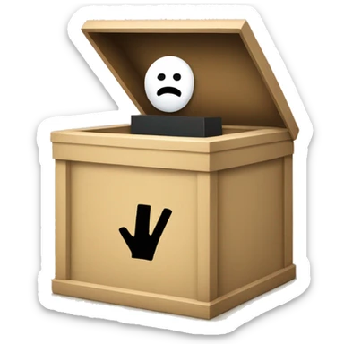 vote box sticker
