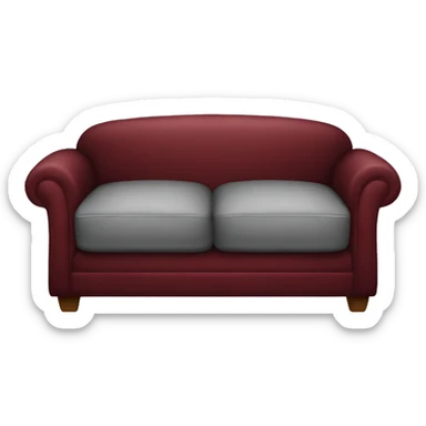 Dark red couch sticker