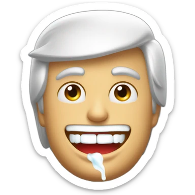 Donald Trump en train de faire une pub pour dentifrice sticker