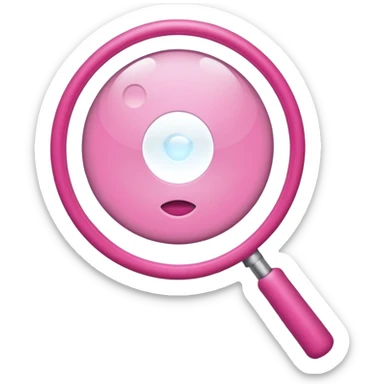 mix light pink dark pink and white girly internet wifi with a magnifying glass sticker