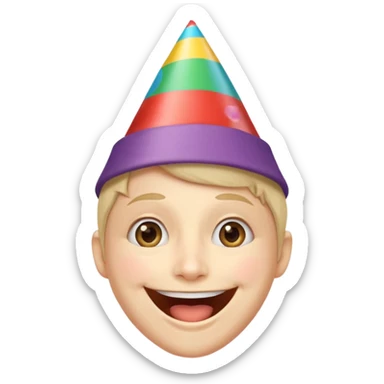 I want an overly excited face that says “I am so excited, I cannot contain. With eyes tightly squeezed together and a big grin emoji. sticker