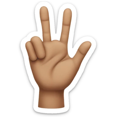 3 fingers sticker