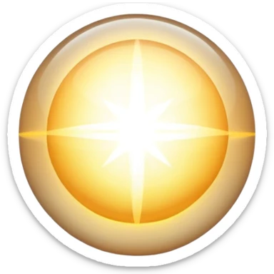 Floating energy orb containing subtle fabric or clothing element, masculine yet artistic style inspiration, soft radiating light sticker