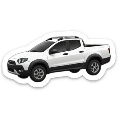 white-fiat-strada sticker