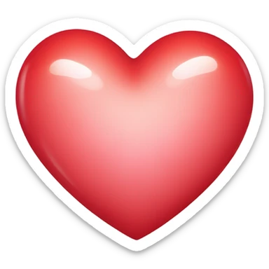 A cute heart  sticker