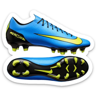 Unas Nike Mercurial vapor 16 elite sg del 2026 negras y con el logo azul sticker