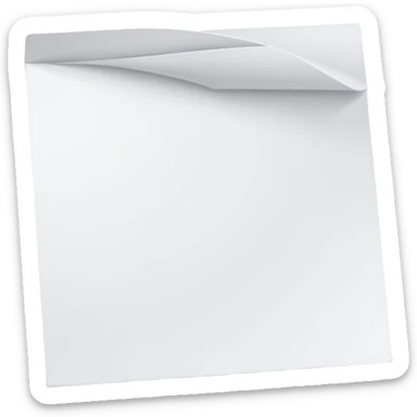 papel de forma mas recta  sticker