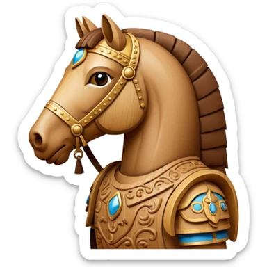 emoji about a men trojan sticker